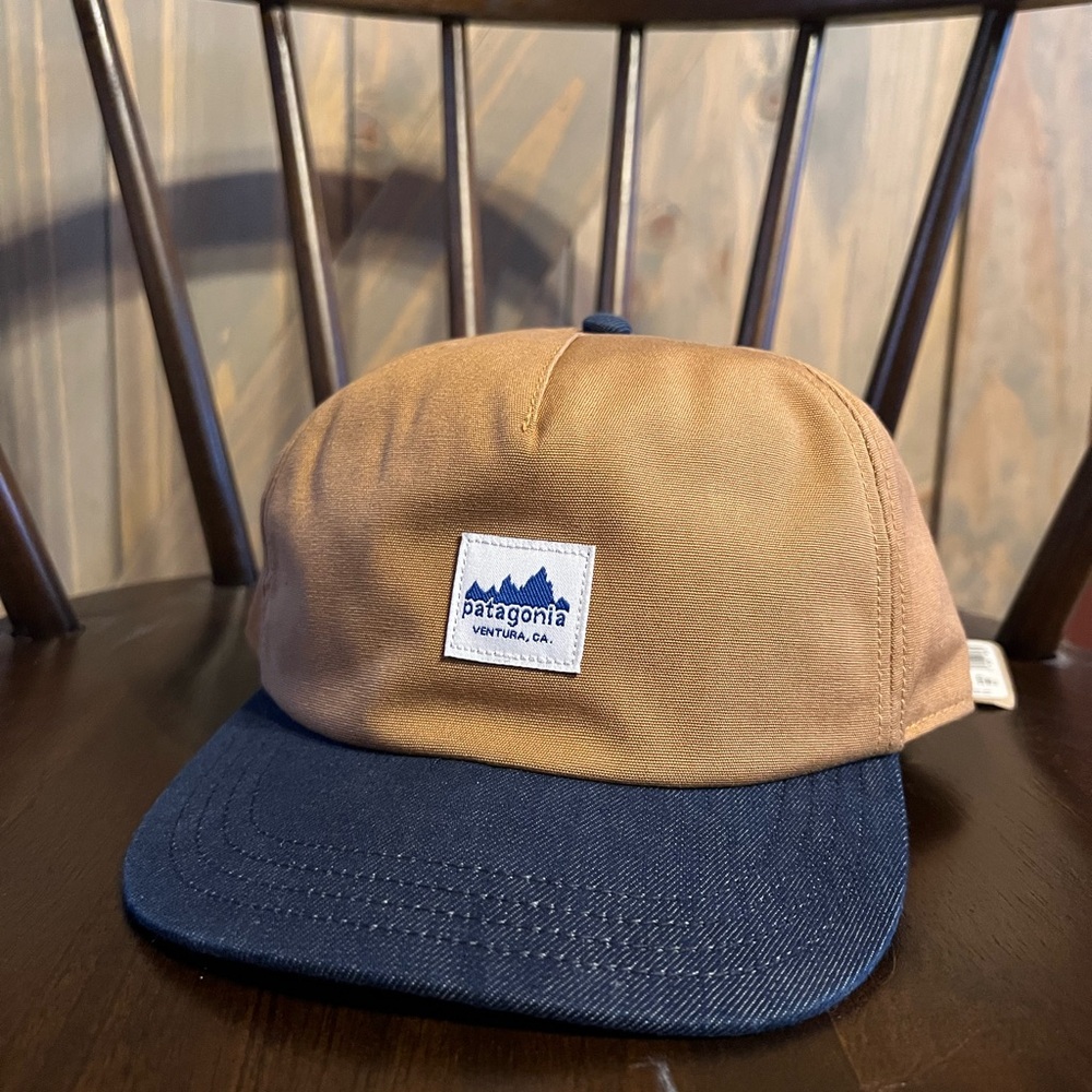 Patagonia Tan and Navy Cap